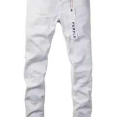 PURPLE WHITE JEANS
